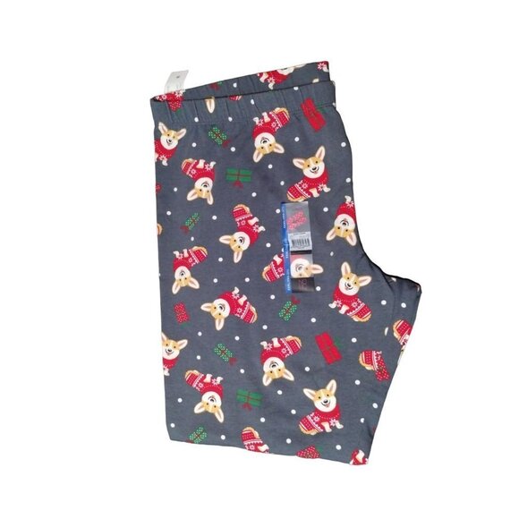 NWT Corgi Christmas Holiday Leggings Ankle Legging Size XXXL/3X (21) NOBO Dog - Picture 9 of 9